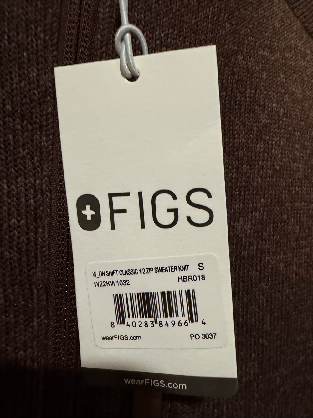 FIGS Women Brown Half-Zip Pullover Sweater - Picture 2 of 4
